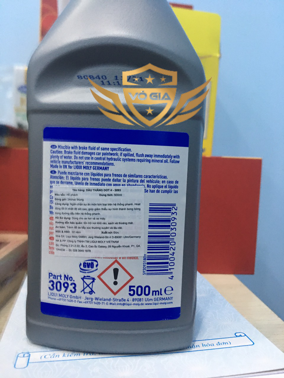Dầu thắng DOT 4 Liqui Moly , Dầu phanh cao cấp 500ml DOT4