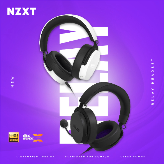 NZXT Relay Hi-Res Certified Wired PC Gaming Headset Lazada