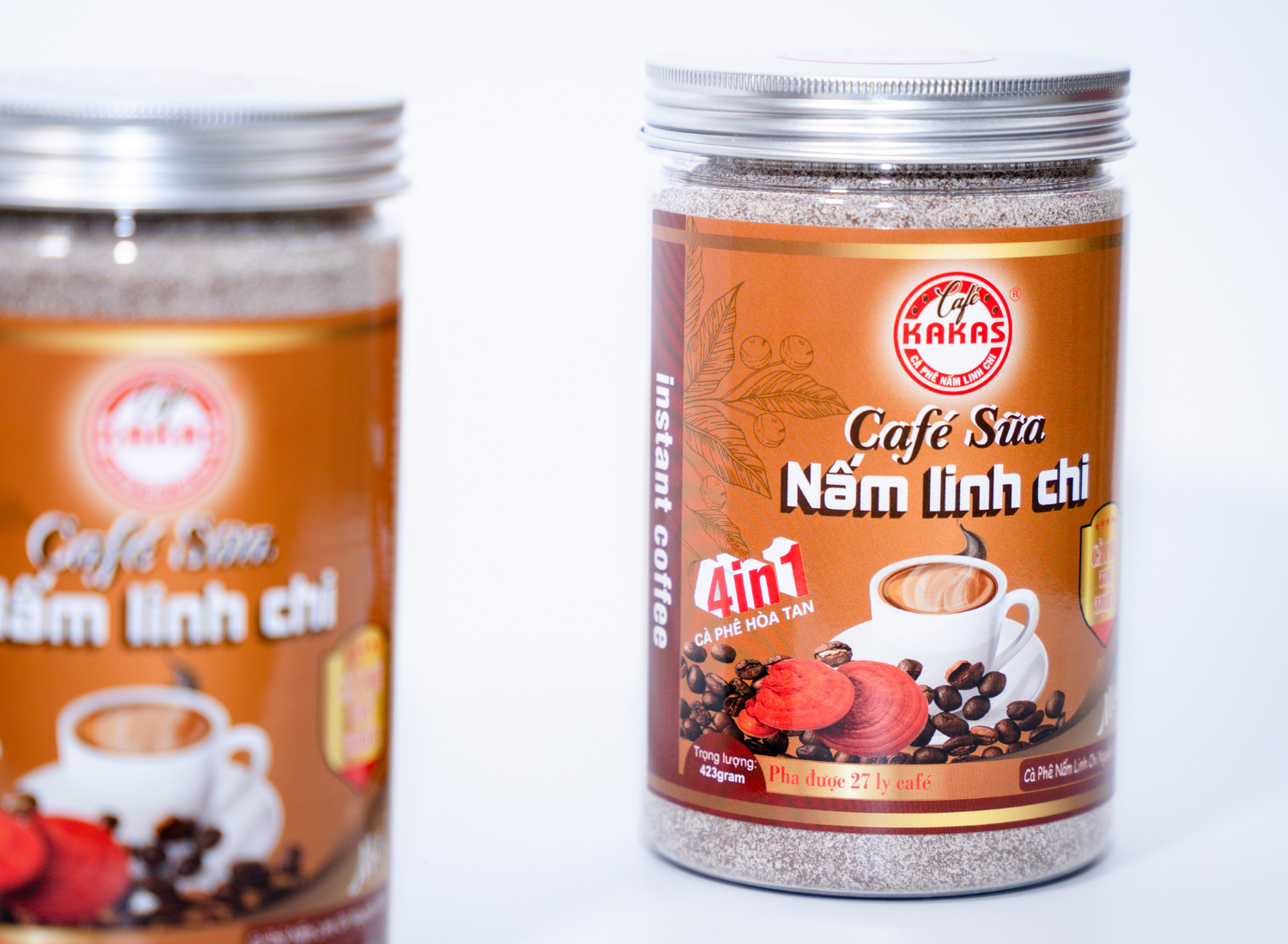 Bộ combo 2 hộp Cà Phê Nấm Linh Chi 4in1