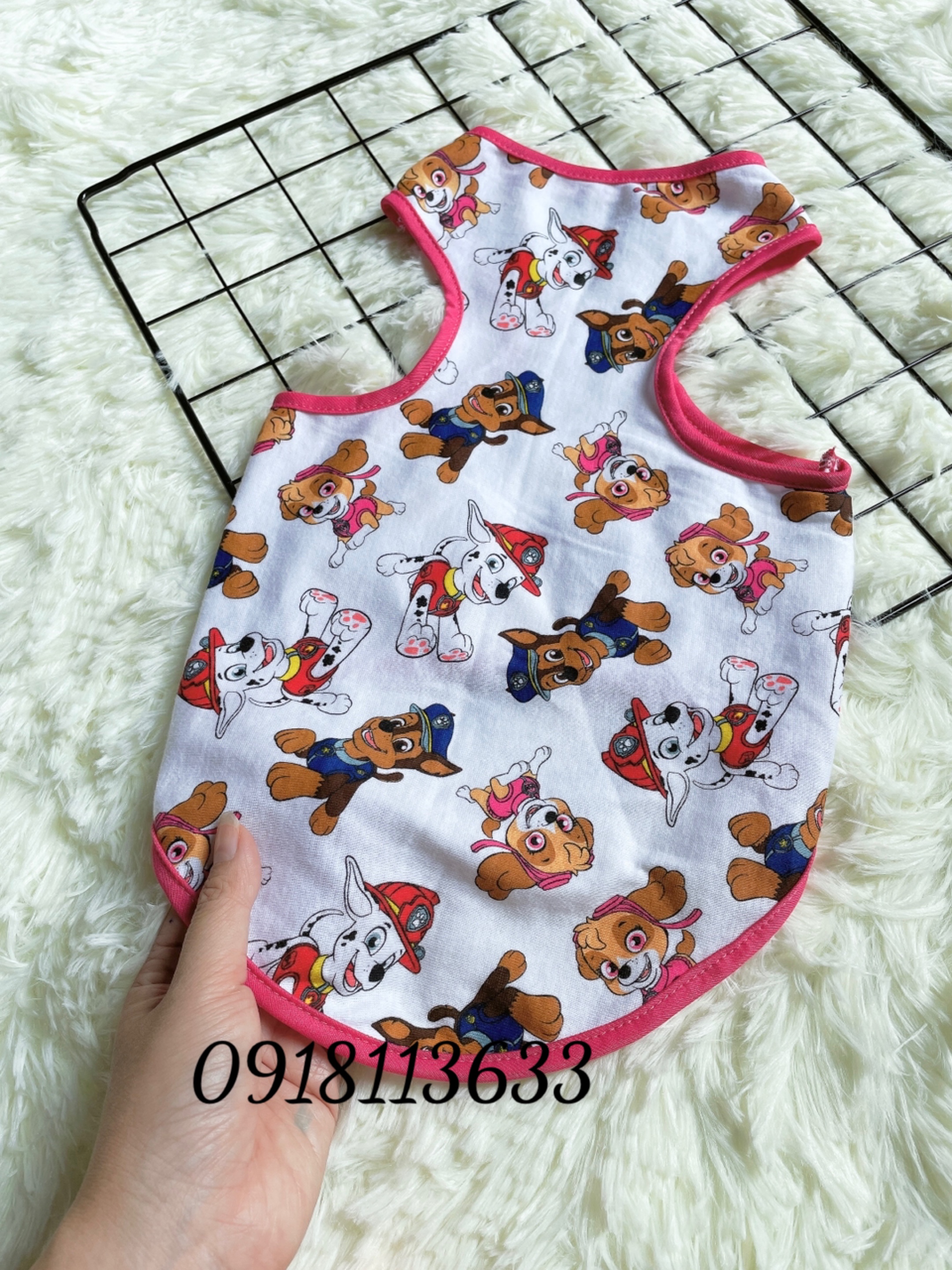 Áo Thun Hè ba lổ Dành Cho Thú Cưng Chó Mèo (giao màu ngẫu nhiên)