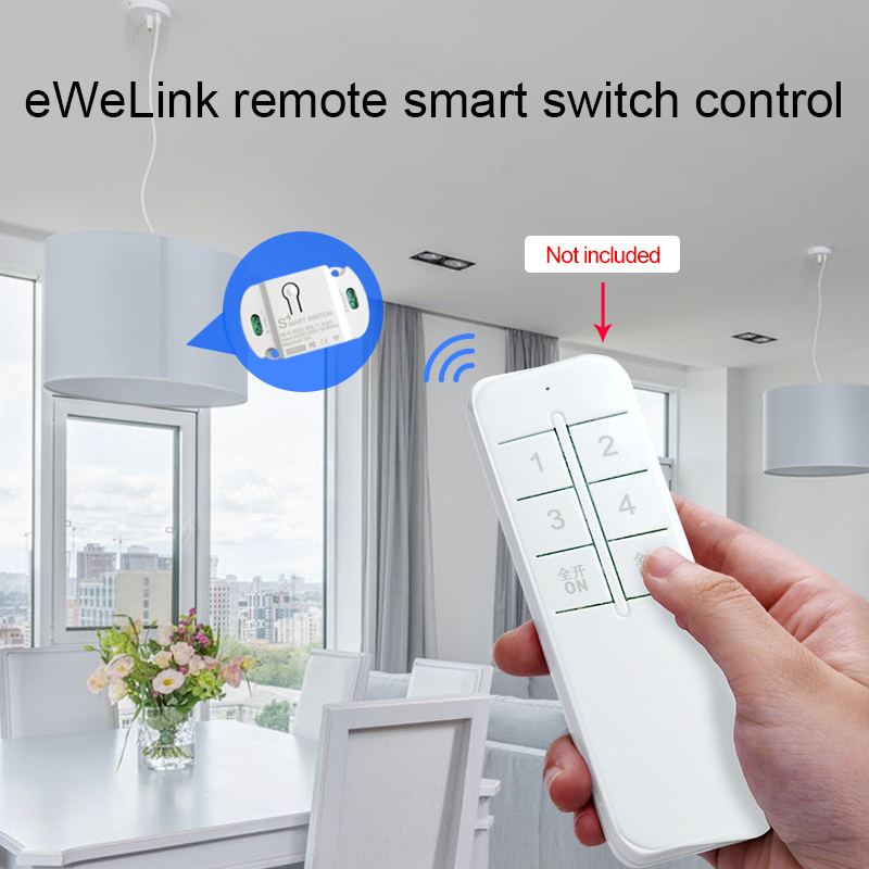 【Dueplay】【WiFi + Bluetooth + 2.4G 】Công Tắc Thông Minh Mini EweLink Bộ Ngắt Thông Minh Điều Khiển Từ Xa Hẹn Giờ Điều Khiển Bằng Giọng Nói Hoạt Động Với Alexa Goo Gle Home Alice