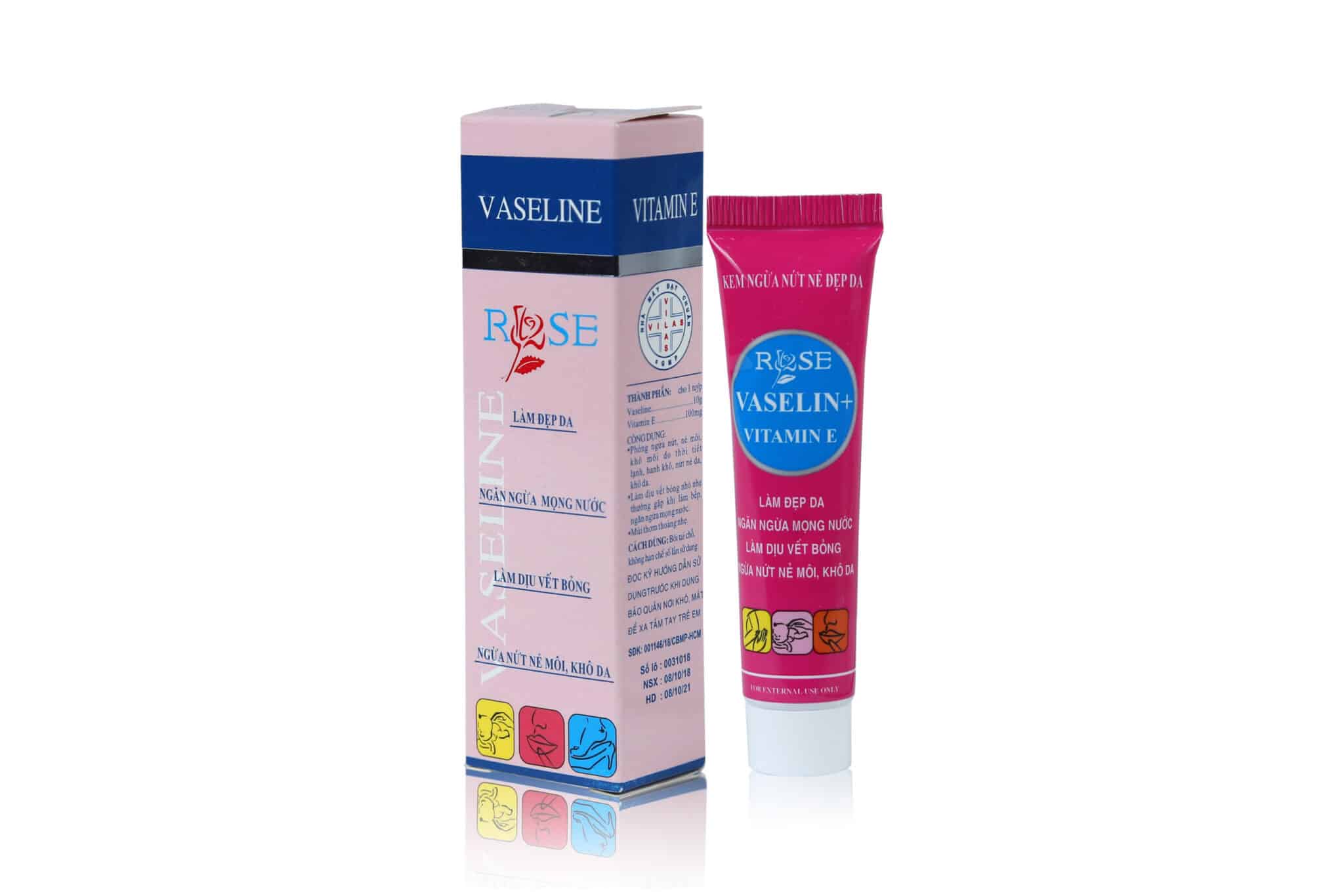 Kem nẻ vaseline rose 10g