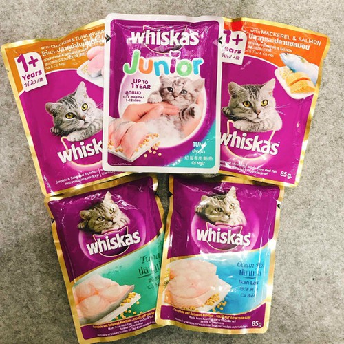 WHISKAS PATE GÓI 80g (MÈO LỚN-MÈO CON)