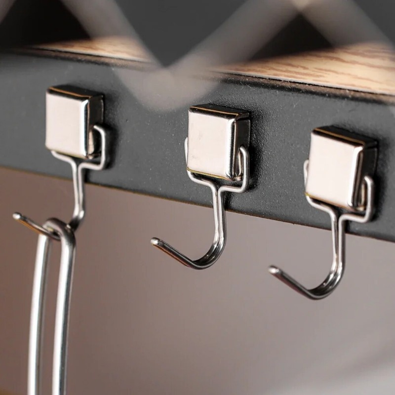 1-10 chiếc móc vuông móc đựng khả năng chịu tải đa năng móc đựng đồ treo tường