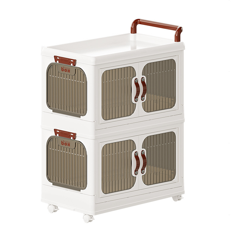 Installation-free movable trolley shelves, snack toy storage shelves, bedrooms, living rooms, multi-functional storage cabinets