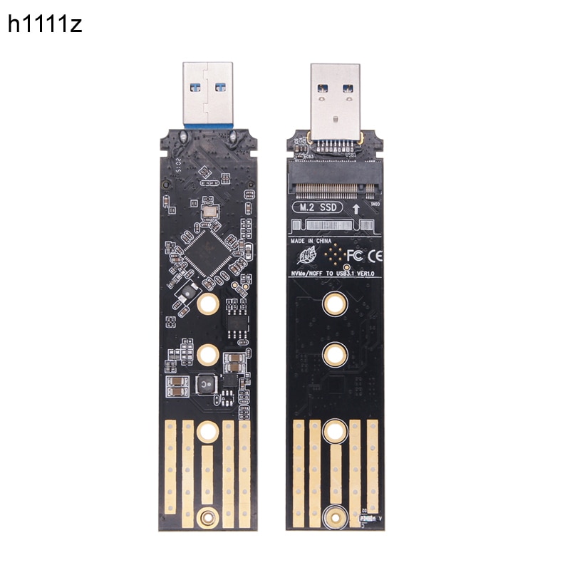 Rtl9210b dual protocol ssd enclosure usb c m.2 nvme pcie ngff usb3.1 gen2 10gbps m2 ssd case adapter for 2230/2242/2260/2280 ssd