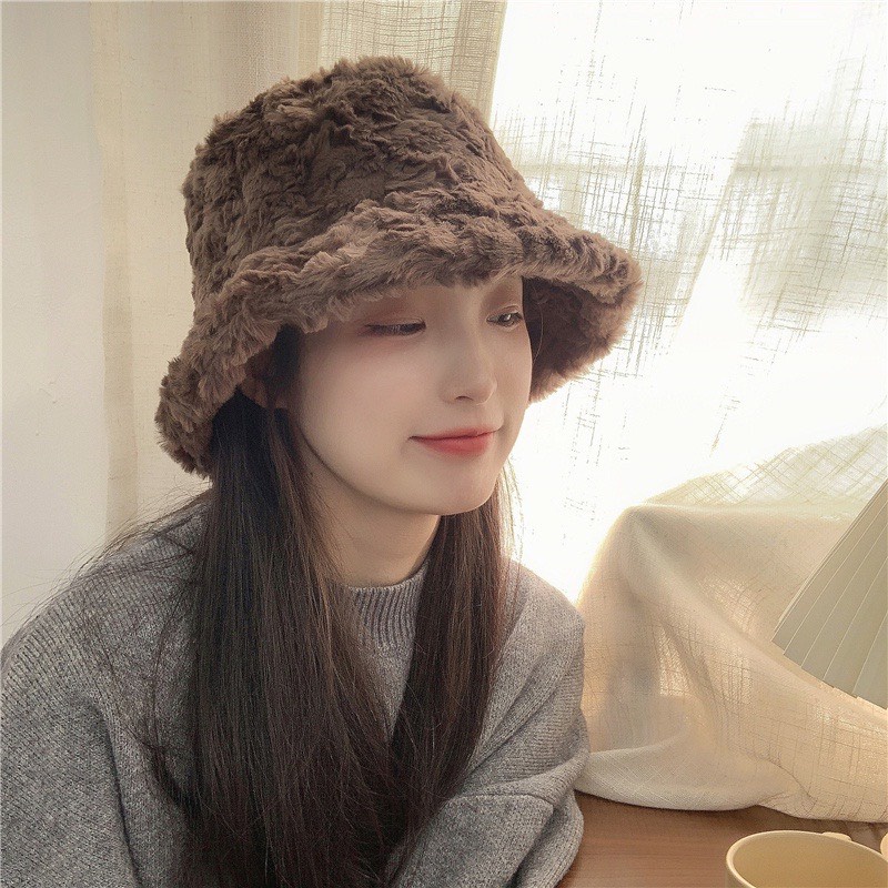 [SẴN] Mũ nón bucket lông mịn phong cách Ulzzang (M23)