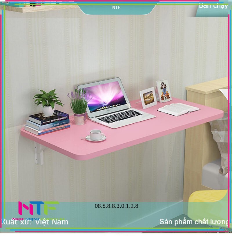 Bàn gấp treo tường thông minh NTFURNITURE CNC BTT-40X80