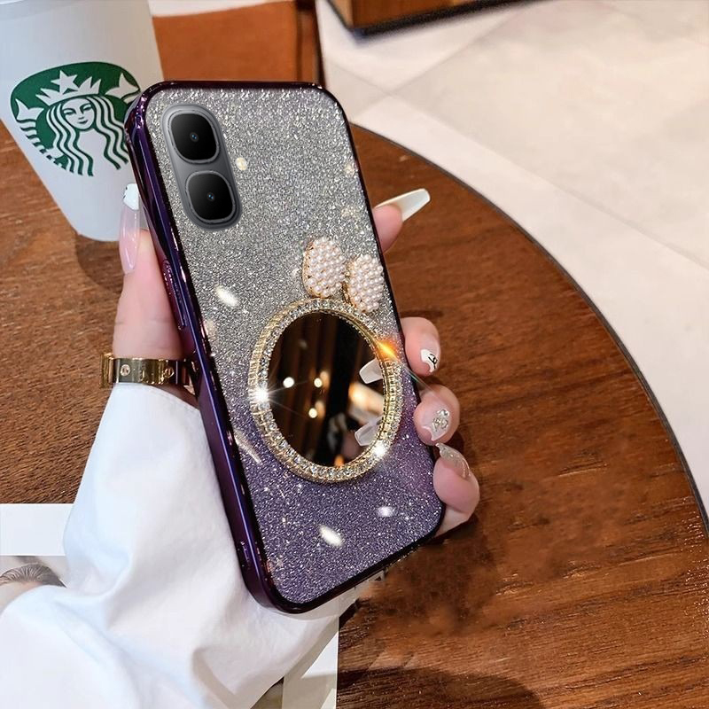 New%20Phone%20case%20infinix%20Smart10%20Plus%20Back%20cover%20with%20Bow%20Makeup%20Mirror%20Luxury%20Shiny%20Gradient%20Clear%20Plating%20Glitter%20Girls%20Slim%20For%20infinix%20Smart%2010+%20case%20-%20Image%209