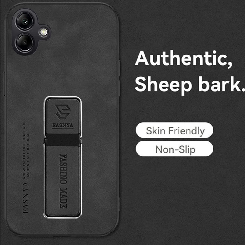 Phone case For Samsung Galaxy A07 Case Back cover Fluff Hard Cortex Plush Cover with Soft Frame Anti-knock stand Holder For Galaxy A07 Cover cases.