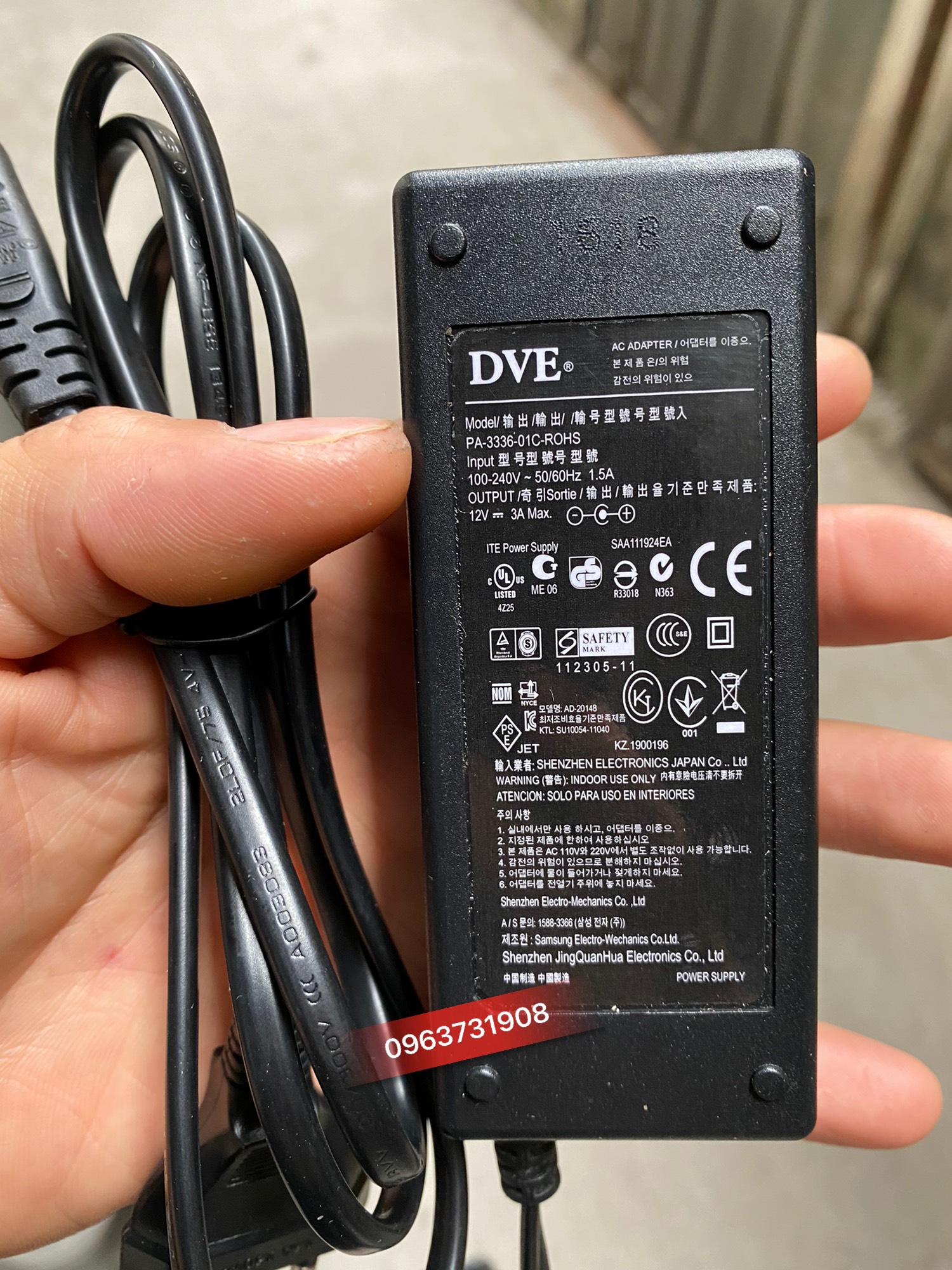Bộ nguồn 12V 2A /3A chân cắm 4.0*1.7mm