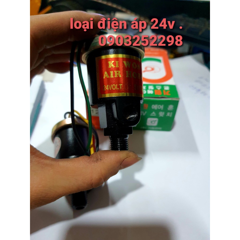 Rơ le còi hơi Hàn Quốc xịn , rơ le kèn hơi kiwon 24v- 12v thay thế cho, kèn thái , kèn ong, kèn tàu