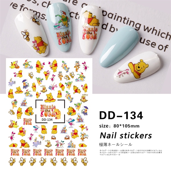 Stickers pooh dán móng dd-134