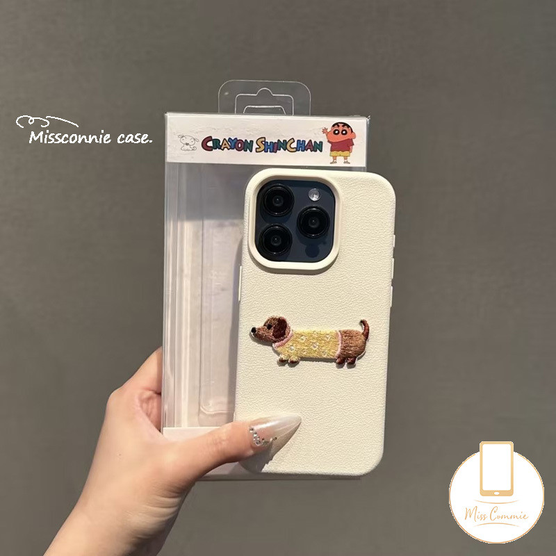 Luxury%20Case%20Compatible%20for%20IPhone%2015%2011%2013%20XR%2016%2014%2012%20Pro%20Max%2016%2015%2014%20Plus%20X%20XS%20Max%20Graffiti%20Cute%20Cartoon%203D%20Embroidered%20Dachshund%20Soft%20Tpu%20Cover%20-%20Image%203