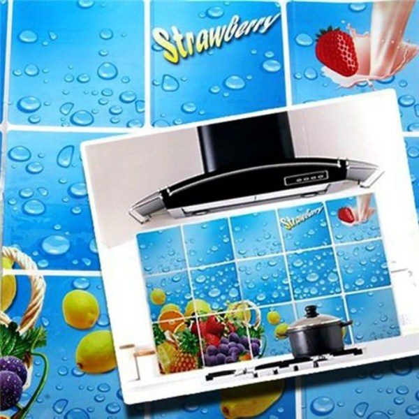 [HCM]Bộ 2 Giấy dán bếp chịu nhiệt loại lớn 60x90cm