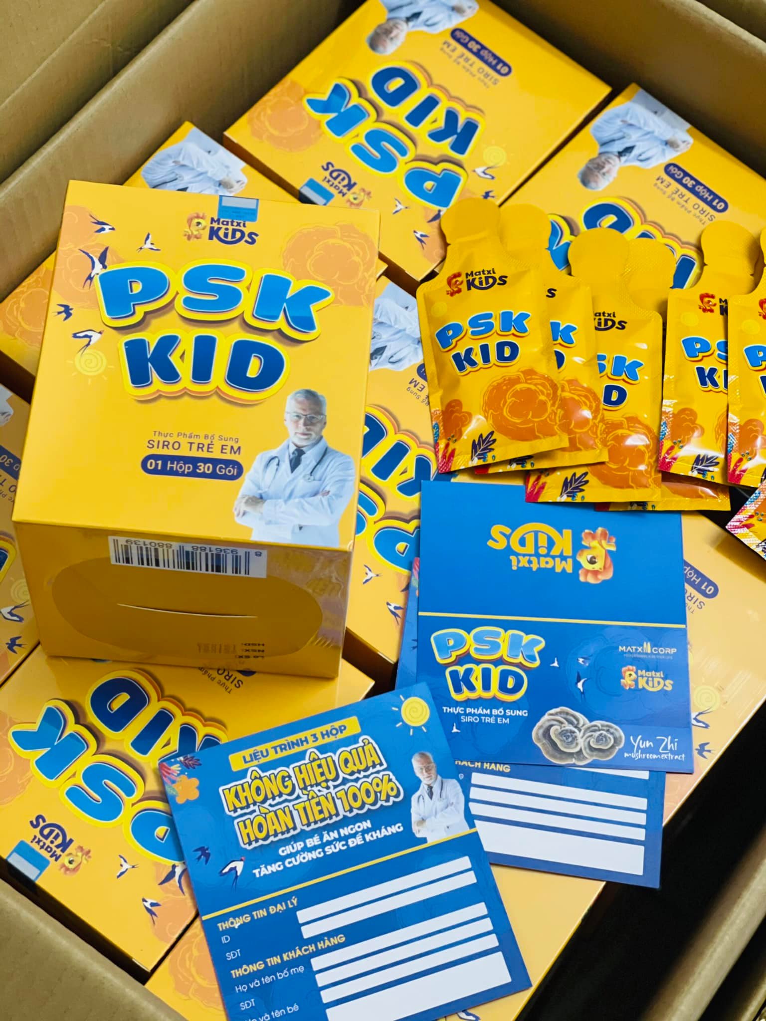 SIRO TRẺ EM PSK KID ( hộp 30 gói) chính hãng