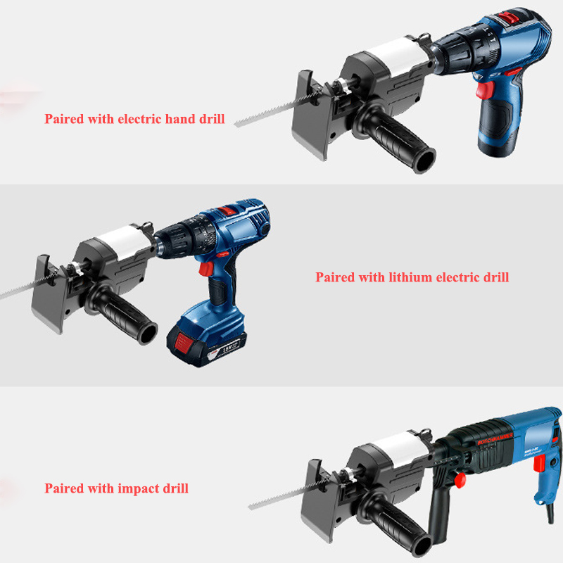 REITINGE Máy Khoan Điện để thấy Đầu chuyển đổi Chuck sửa đổi Saw Saber Saw với cái khoan tay công cụ