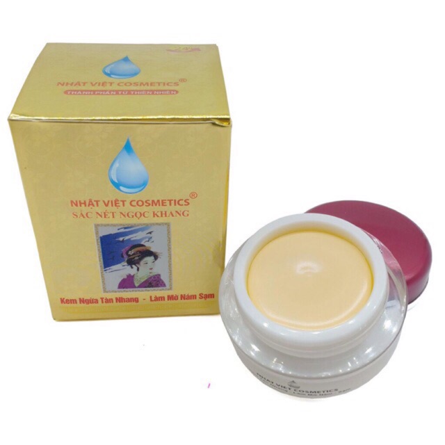 Kem ngừa tàn nhang – Làm mờ nám sạm Sắc Nét Ngọc Khang 15g (vàng)