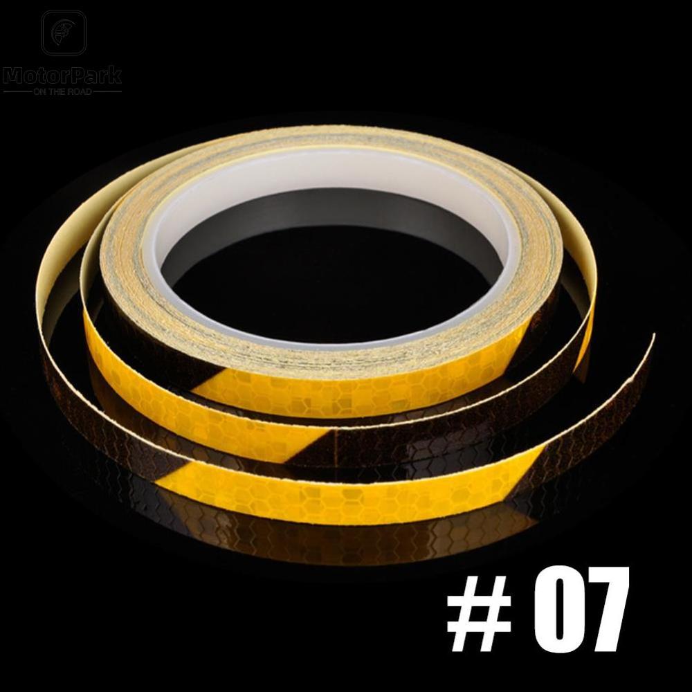 1 cmX800cm/315inch Fluorescent Reflective tape Safety Equipment Truck Car Bicycle Motorcycle Wheel Close-knit Sticker