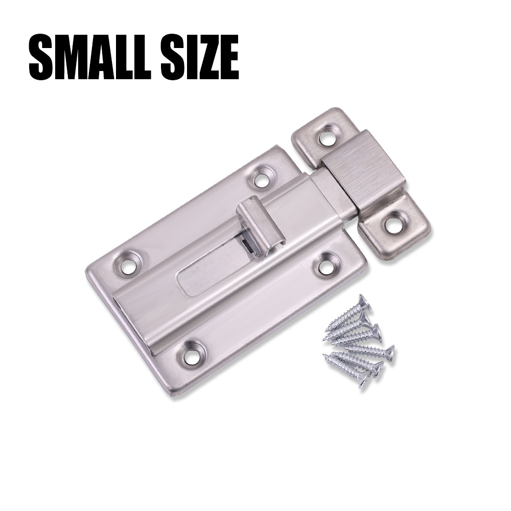 2/3/4inchs Anti-theft Stainless Steel Door Latch Hasp Buckle Bolts Sliding Lock Latch Safety Lock Door Hardware Accessories