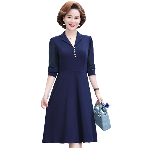 Đầm nữ trung niên dự tiệc sang trọng kiểu dáng suông thiết kế sang trọng thanh lịch nhẹ nhàng cho quý cô Thiên Tú Store -Lz.01517