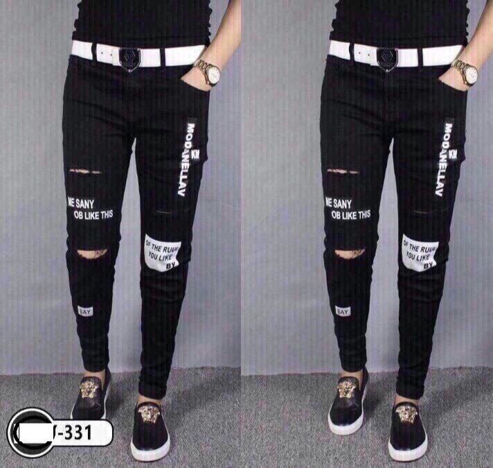 Quần jeans nam co giãn cá tính