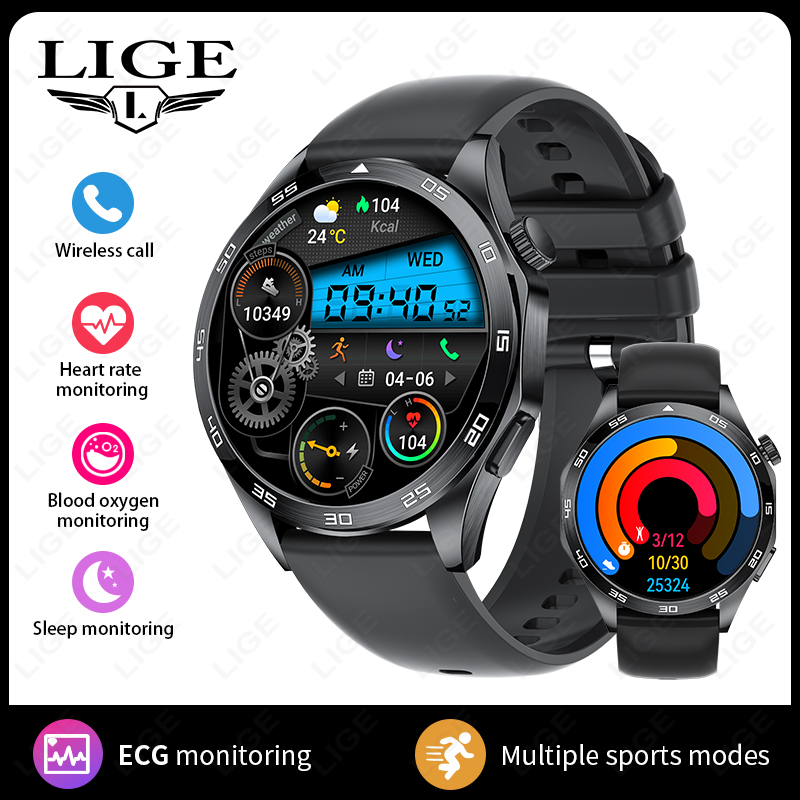 【Trending Now】 Men New Smartwatch Call Waterproof Sports Fitness Heart Rate Monitoring Health Bracelets For Android IOS.