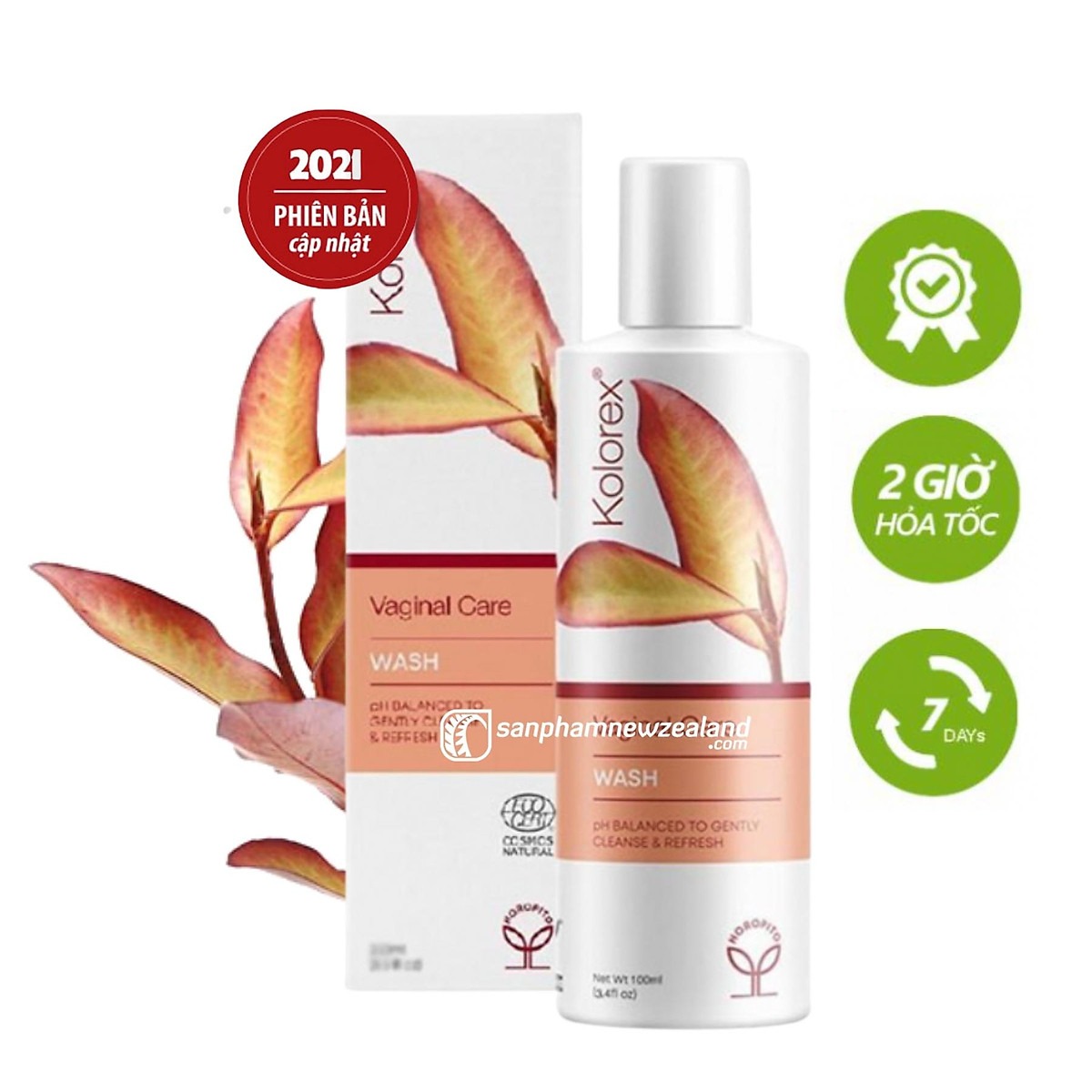 Dung dịch vệ sinh phụ nữ kolorex vaginal care wash 100ml