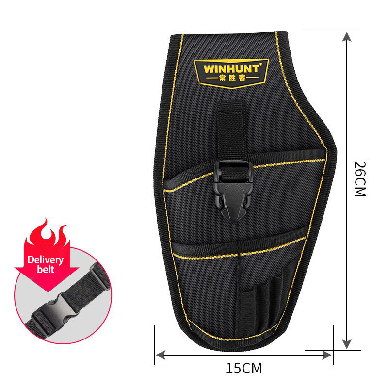 Electrician waist bag tool kit canvas wear-resistant multifunctional repair electrician professional bag woodworker storage bag hanging bag