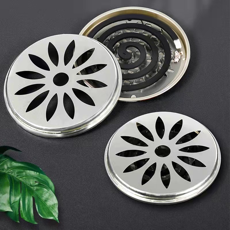 Fireproof With Lid Mosquito Coil Holder Safety Rack Mosquito Coil Fireproof With Lid Mosquito