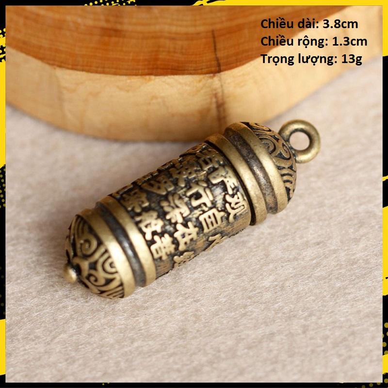 Đồng Thau Thụ Kinh Luân, Tháp Văn Xương - E13 (Kèm Khoen Tròn 20 25mm)