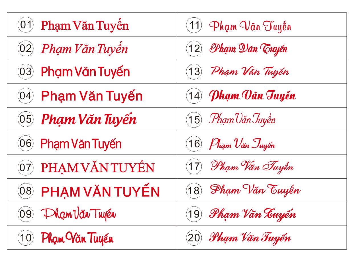Mộc dấu 3 dòng