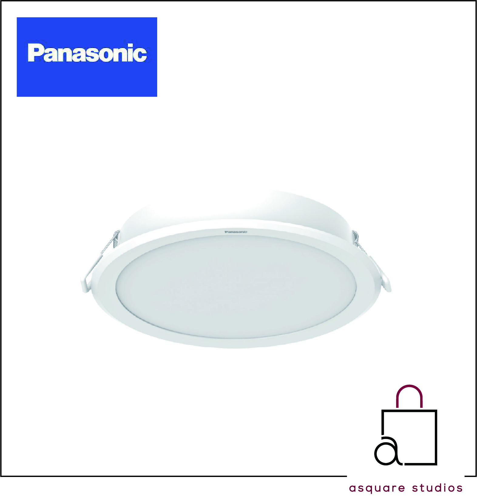 **PANASONIC BRAND & BEST PRICE**LED ROUND RECESSED PVC WHITE CASING ...