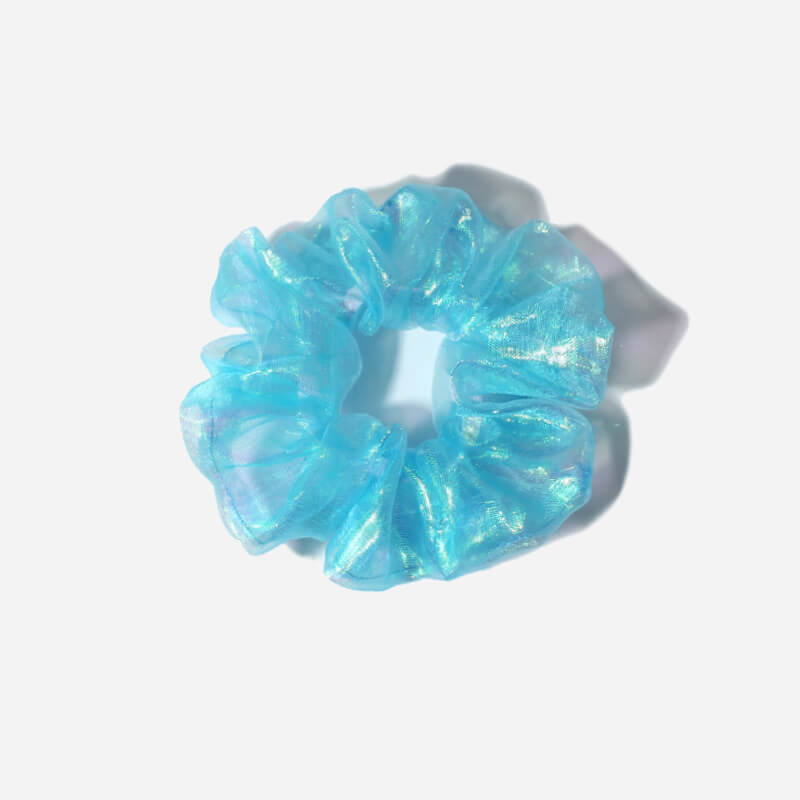 Dây cột tóc scrunchies vải lưới hologram lấp lánh nhiều màu DC005 Xưởng Của Vi