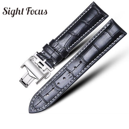 Cowhide Leather Watchbands For Longines L2 L4 Master Collection 