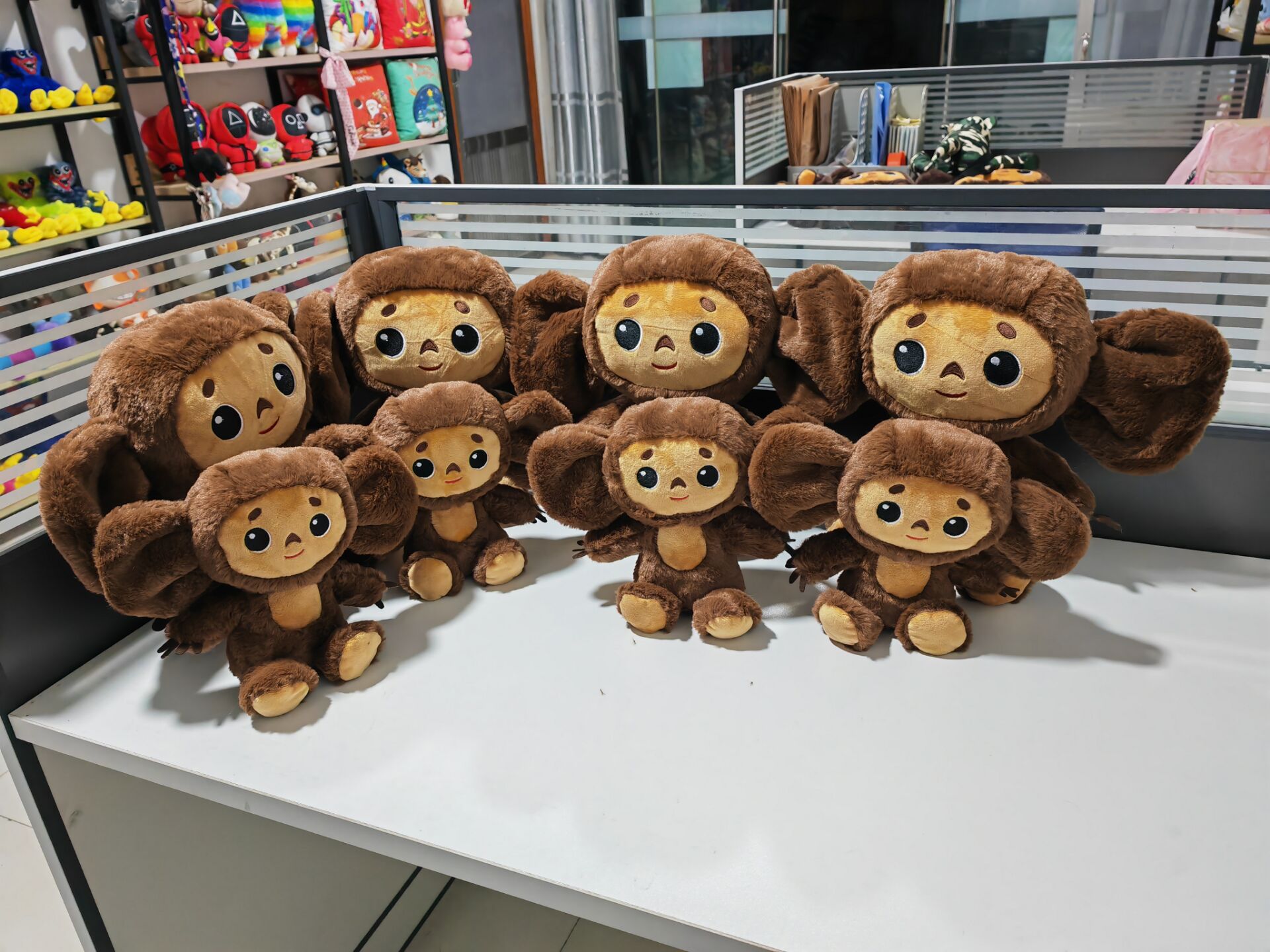 2023 movie cheburashka monkey plush toy 20cm/30cm sleep baby toys for kids children gift