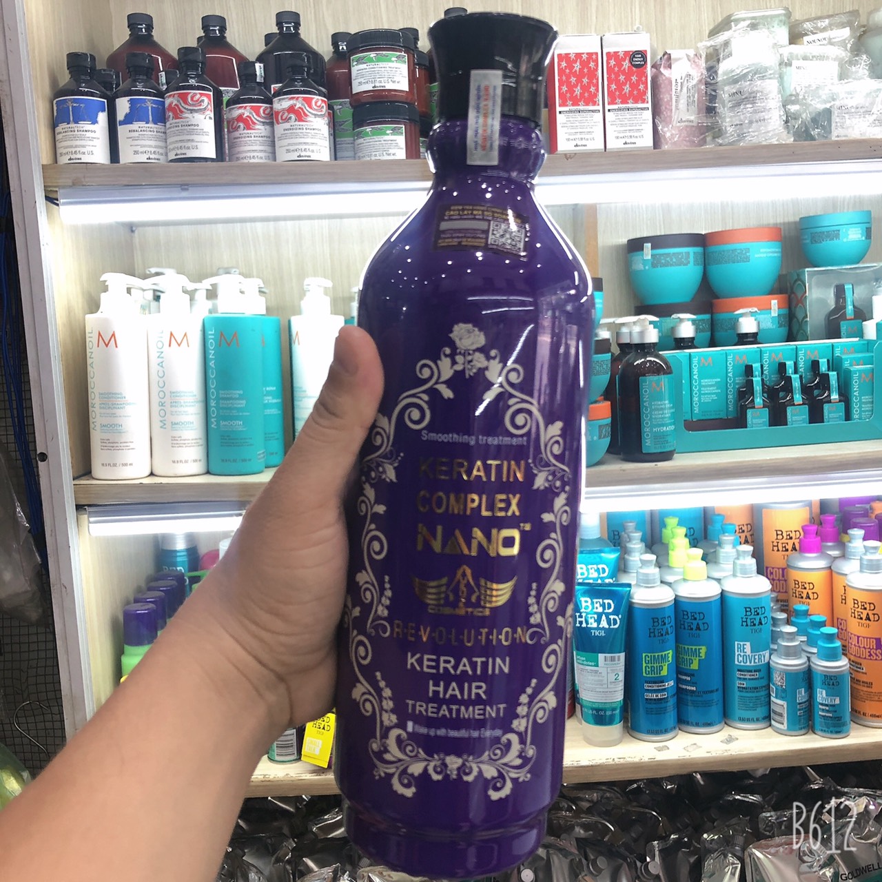 KERATIN làm thẳng tóc, phục hồi tóc nát NANO COMPLEX 1000ML
