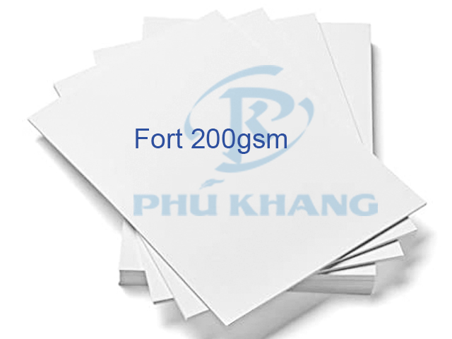 Giấy Fort định lượng 200gsm - A4 - [xấp 100 tờ]