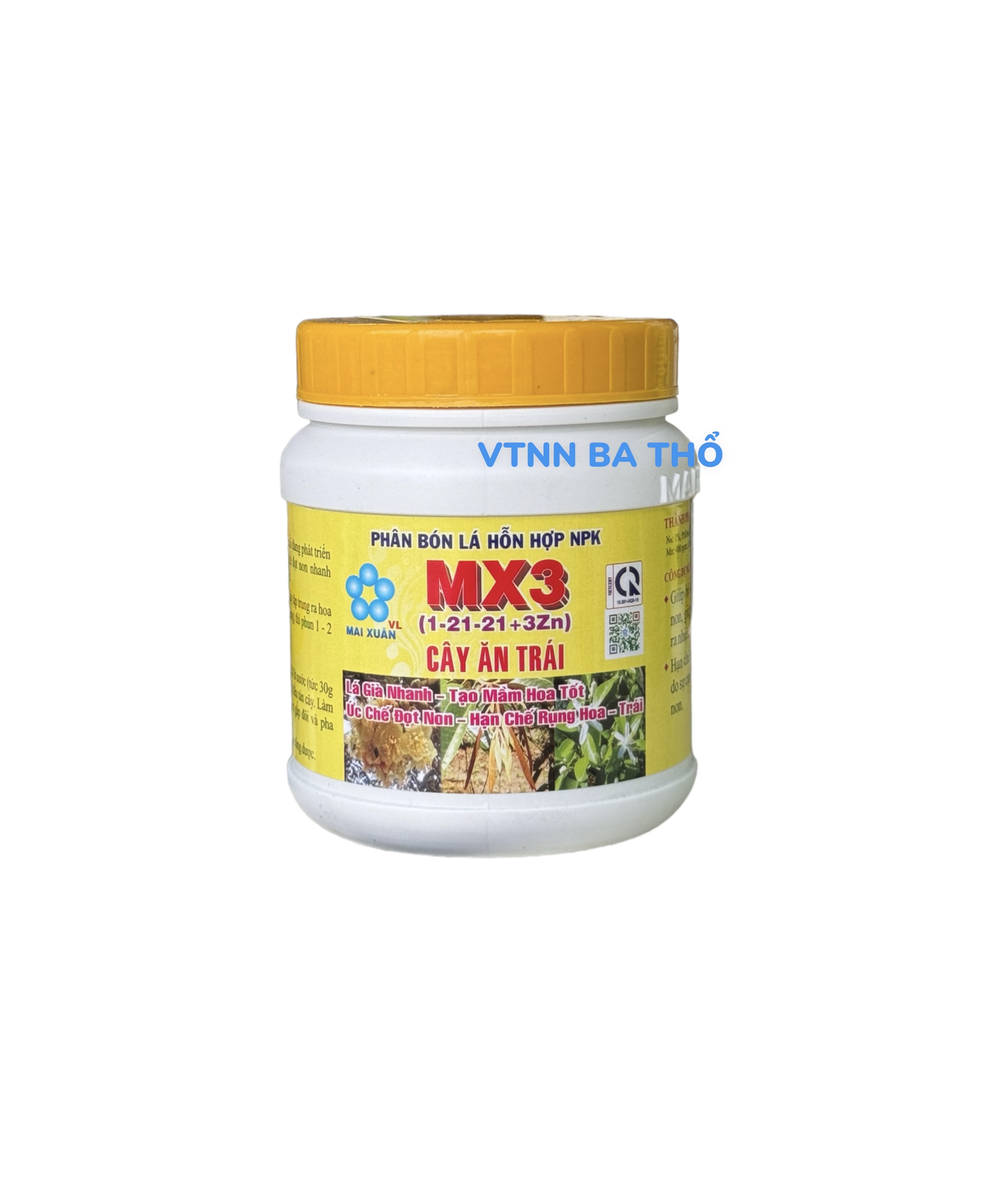 Phân bón lá mx3 1-21-21+3zn mai xuân 500gr lá già nhanh, chặn đọt