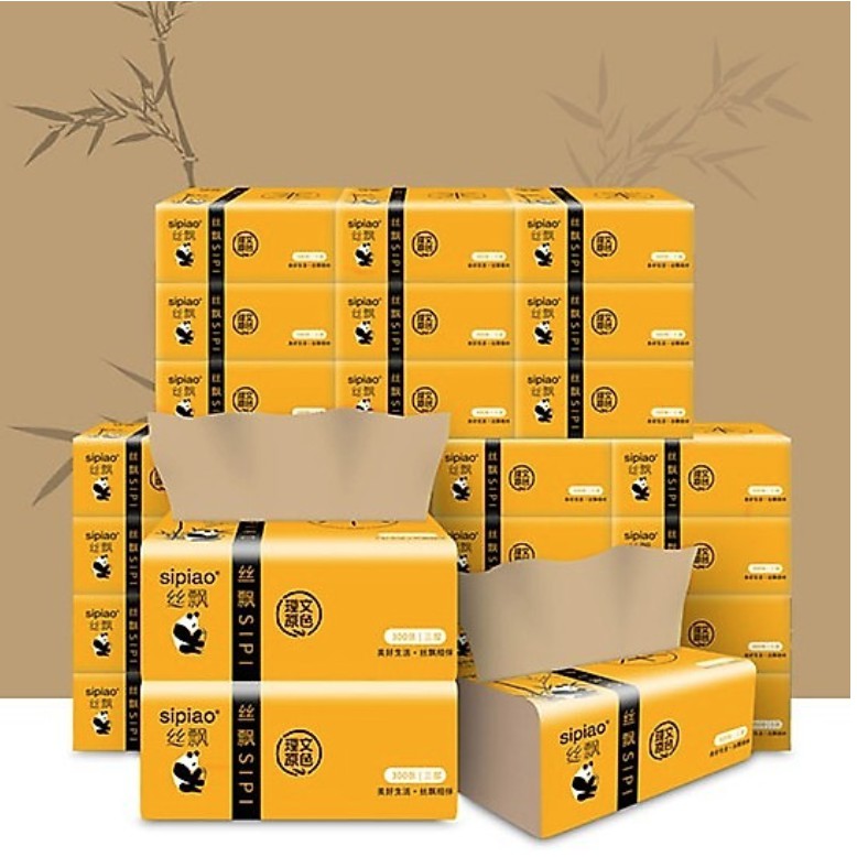 💥FREESHIP💥 THÙNG 30 GÓI GIẤY ĂN GẤU TRÚC SIPIAO