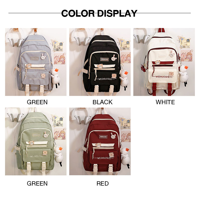 ARCTIC HUNTER large-capacity schoolbag female junior high school students college students backpack high school students niche primary school students