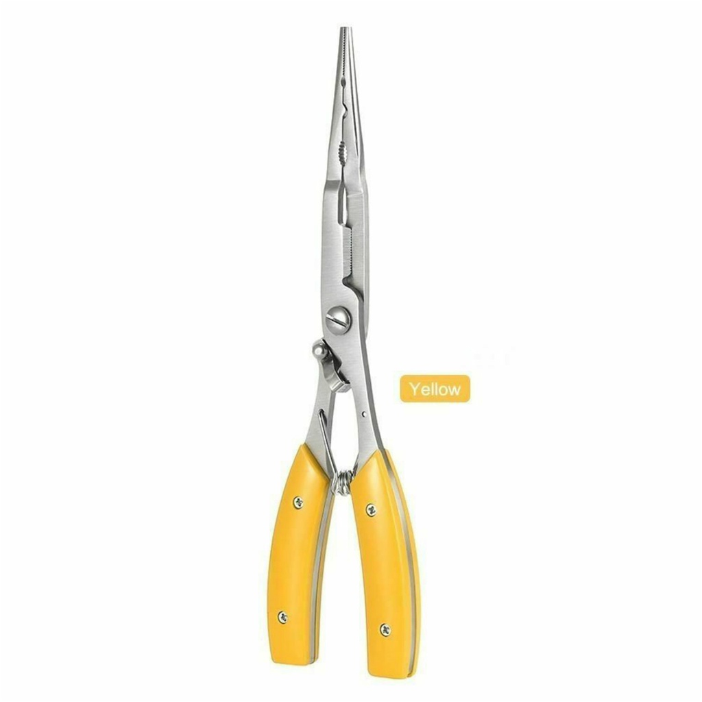 Stainless Steel Fishing Plier Fishing Tackle Lure Cutter Hook Tackle Tool Cutter Hook Remover Line Cutter Grip Split Ring Pliers