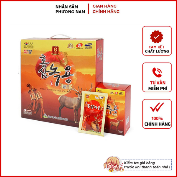 Nước hồng sâm nhung hươu kyungpook hàn quốc hộp 30 gói x 70ml