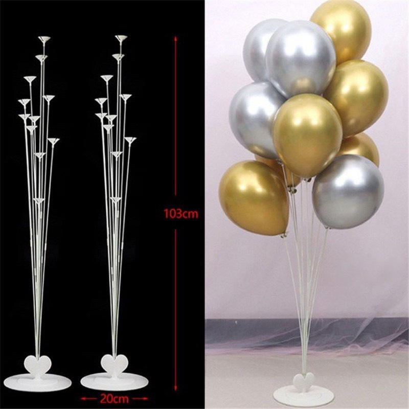 Trụ mika bóng bay cao 103cm 11 nhánh