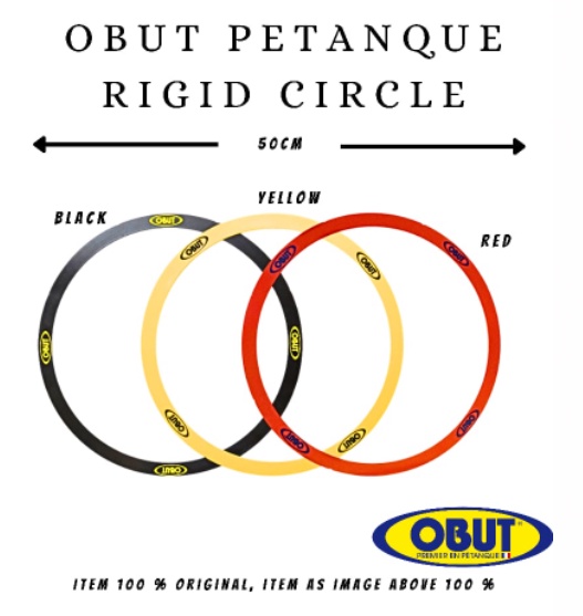 Obut pétanque rigid yellow circles
