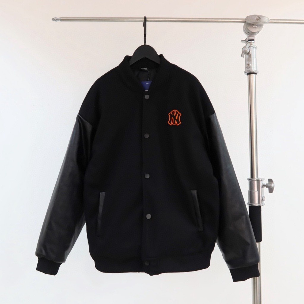 Áo khoắc bomber MLB NY da dạ chất liệu cao cấp