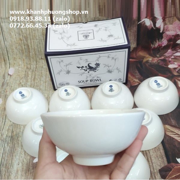 chén sứ trắng Minh Long - chén sứ trắng minh long