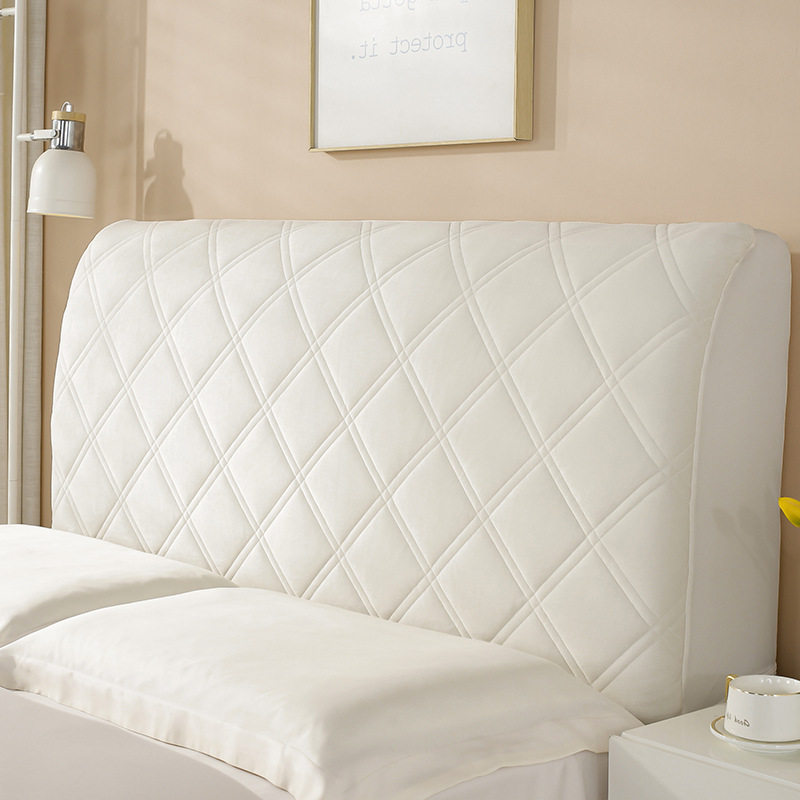 JJT [Miễn Phí Vận Chuyển]Dày da lộn đầu giường bao gồm đầu giường mềm Bìa headboard tựa lưng bao gồm chung đơn giản chống bụi bảo vệ bìa cho tránh va chạm.
