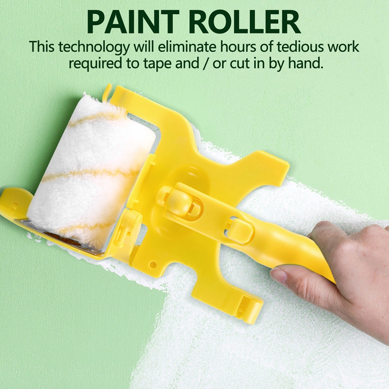 6Pcs Paint Edger Roller Brush Tools Portable Clean-Cut Brush for Home Wall Ceilings