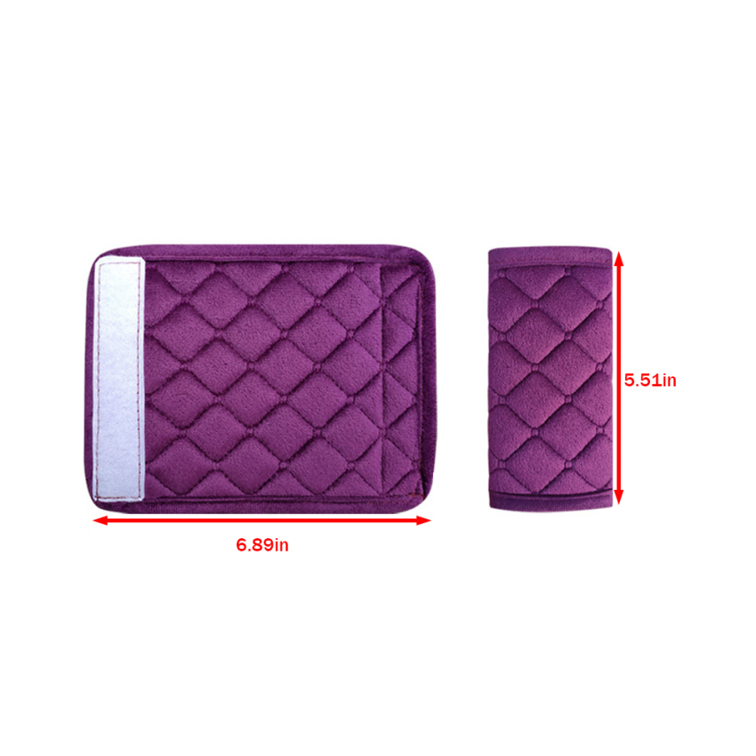Car Interior Door Handle Cover Soft Plush Armrest Handle Protector Internal Auto Door Handrail Covers Car Roof Holder Protection